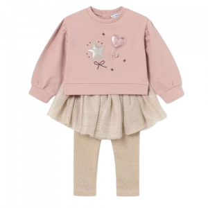 Conjunt legging-tutú i dessuadora nena