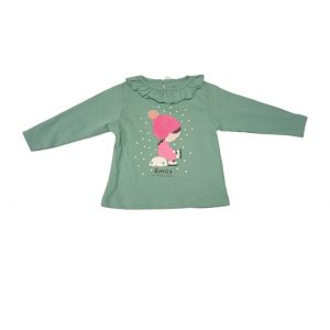 Samarreta màniga llarga Verd Aigua Bebe