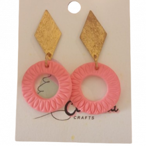 Arracades Argila Polimèrica Rosa d'Or