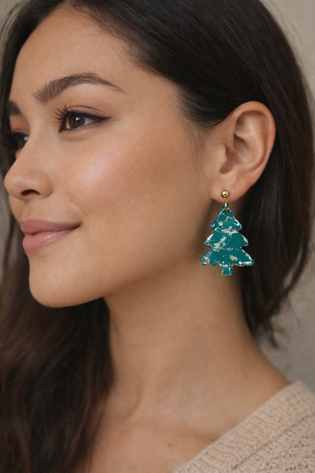 Arracades Verd Avet- Col·lecció Nadal 2025