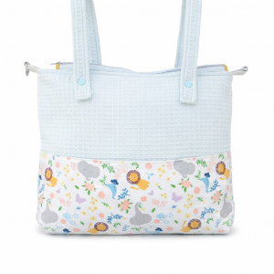 Bossa per a Cotxet de nadó "Safari blau"- Niu de Cotó