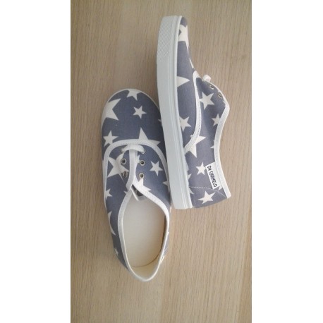 Sabatilles de Lona Estampat Estrelles – Caramelo - Imagen 2